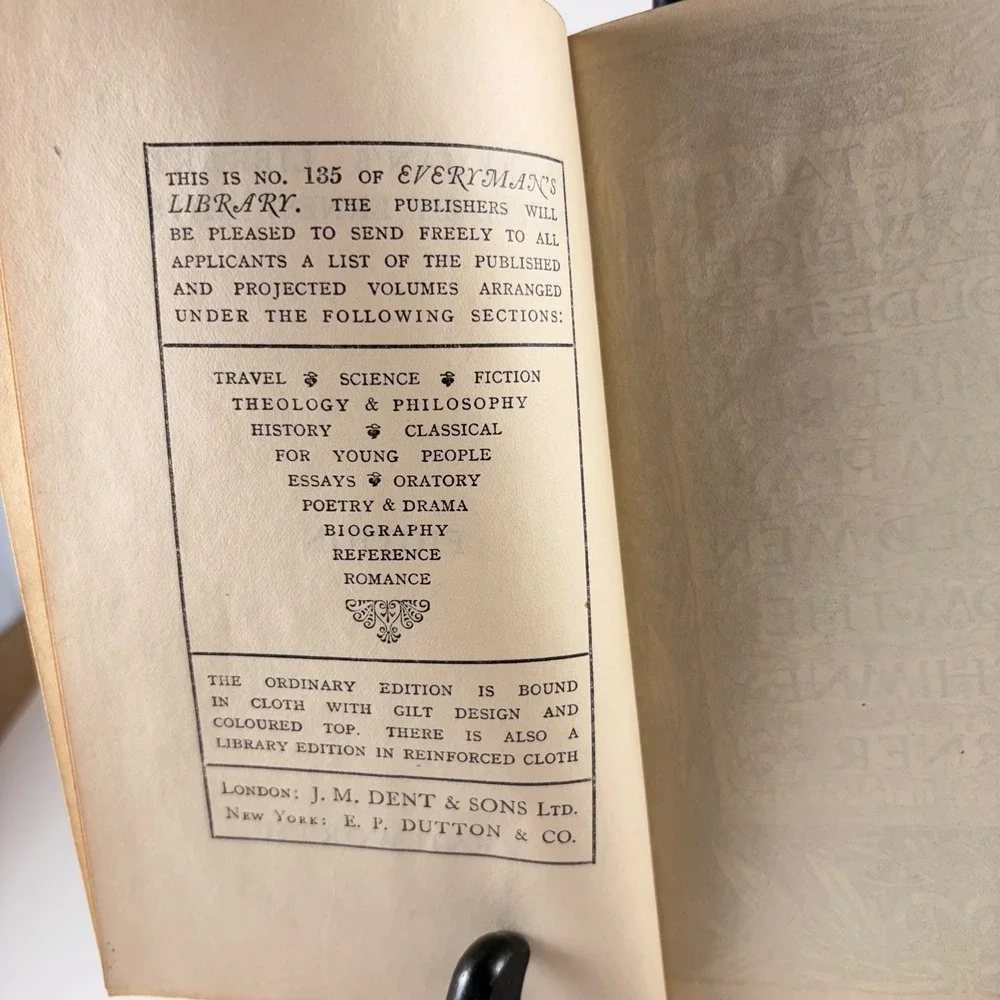 Kenilworth Sir Walter Scott Everyman's Library No 135 Vintage Hardcover Red Book